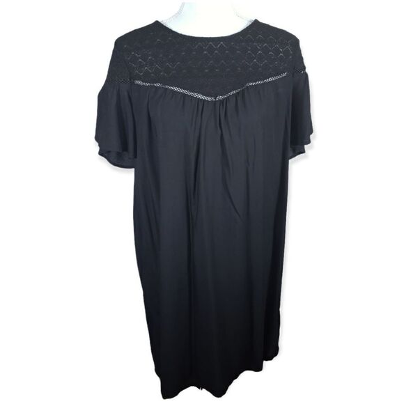 OLD NAVY BLACK DRESS SZ.L EUC - Picture 1 of 8